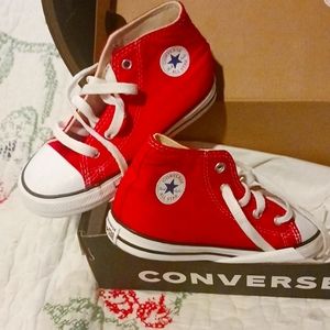 Boys Red Converse